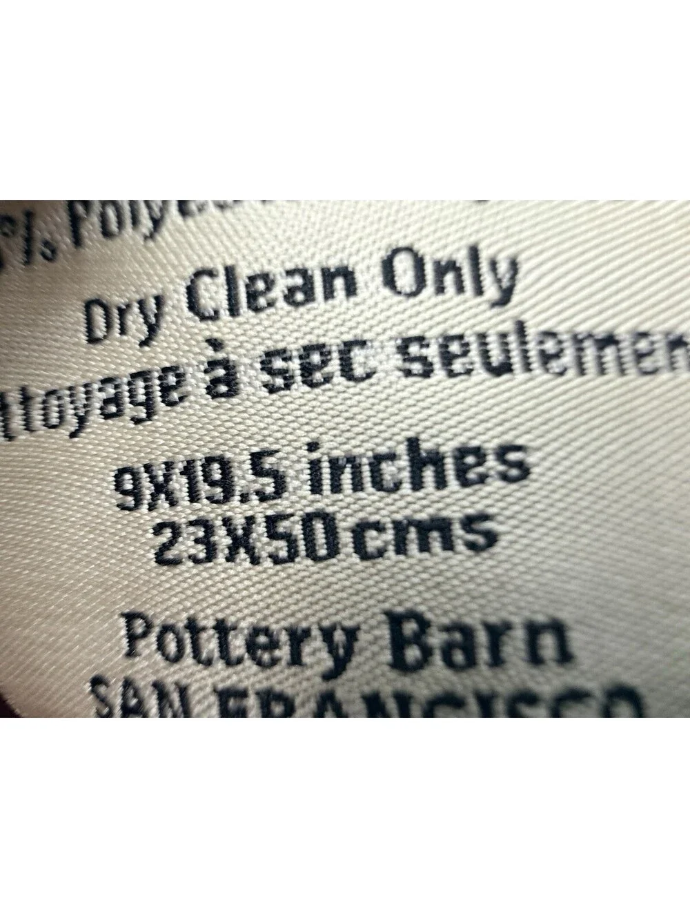 Pottery Barn Tapestry x 2 Lot Christmas Stocking Red Paisley Velvet Cuff VTG